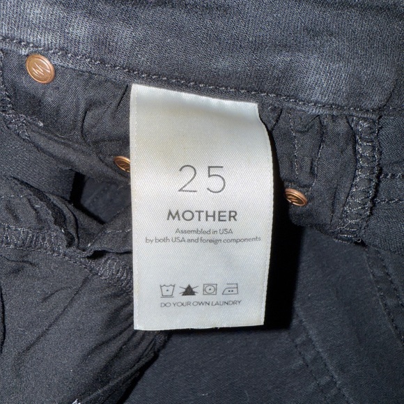 Mother Denim The Looker Ankle Fray Skinny Jeans in Guilty As Sin Sz 25 Gray Wash - Picture 10 of 16
